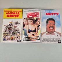 VHS Movie Lot Nutty Professor Eddie Murphy Animal House American Pie Unrated - £11.03 GBP