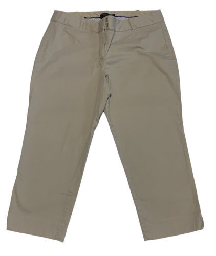 Talbots Pants Women’s Size 10 Petite 32/21 Capri Tan Clam Digger Pockets... - $18.05
