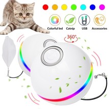 Smart Pet Ball Dog Cat Puppy Kitten Training Toy Magic Roller LED Lights USB NEW - £26.37 GBP