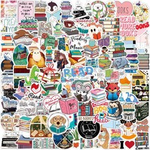 100Pcs Reading Stickers Inspirational Book Sticker Waterproof Vinyl Stickers for - £14.71 GBP