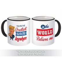 Gift for HALF-BROTHER Funny Trump : Gift Mug Greatest Humor Relative Birthday - £12.74 GBP