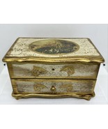 Vintage Jewelry Box, Children By River Japan Gold Felt “Arrivederci Roma... - £14.69 GBP