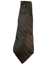 Pierre Cardin Men’s Black Silver Striped Silk Designer Necktie - £5.42 GBP