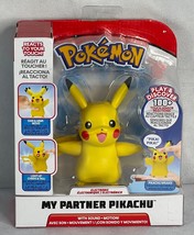 Pokemon 4.5&quot; Pikachu Figure 100+ Touch Sound Movable Reactions &amp; Light-up Tail - £19.34 GBP