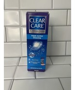 NEW Clear Care Triple Action Cleaning Contact Solution 3% Peroxide - BB ... - £4.72 GBP