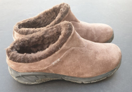 Merrell Encore Ice Womens Size 10 Brown Suede Slip on Moccasin Clog - £49.35 GBP