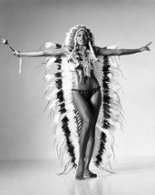 Pam Grier 16x20 Canvas Barefoot Bikini American Indian Headdress Sexy Iconic - £55.03 GBP