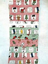 Fabric Red Rooster Christmas &quot;Deck the Halls&quot; 7 Pcs Santa Mittens Pastels $5.50 - £4.33 GBP