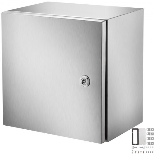  NEMA Stainless Steel Enclosure, 12 x 12 x 8\&#39;\&#39; NEMA 4X Steel Electrica... - $112.63