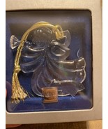 Christmas Ornament Angel with Horn Joyous Collection Mikasa Crystal - £9.40 GBP