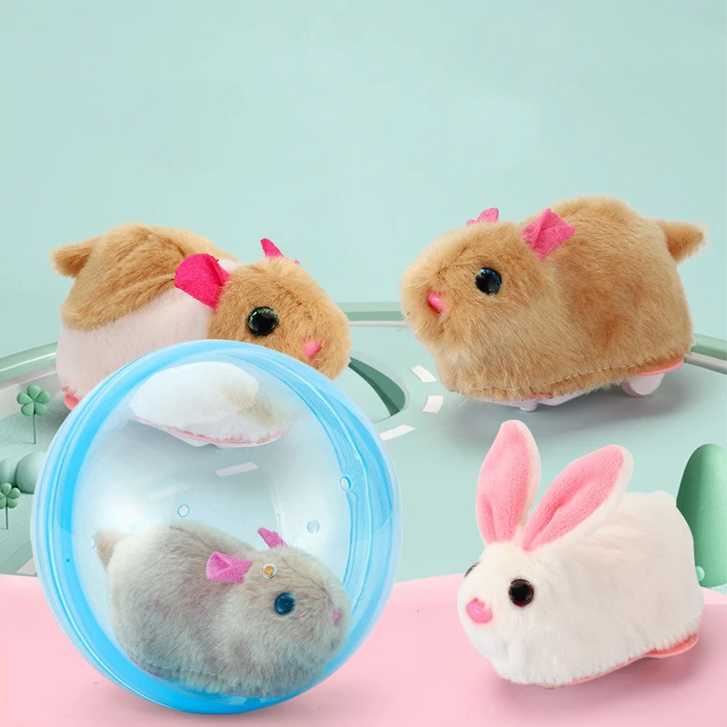 Creative New Kids Rolling Ball Rabbit Hamster Ball Toy Simulation Cute Plush - £14.17 GBP