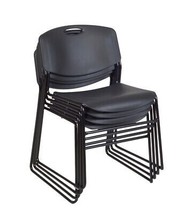 Regency 4400BK4PK Zeng Stack Chair, Black - Pack of 4 - £424.81 GBP