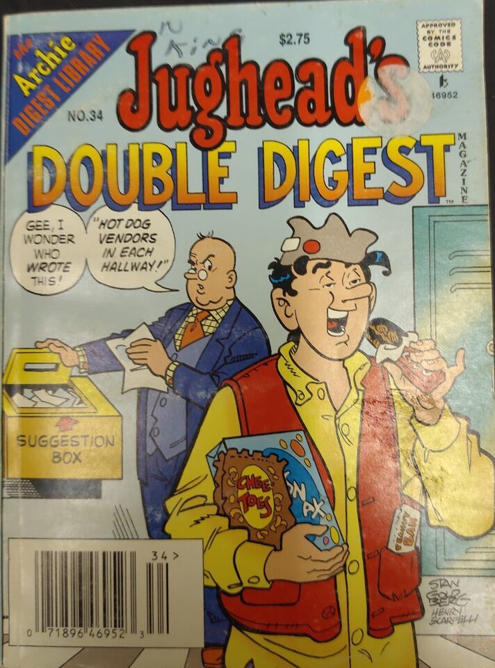 The Archie's Digest Library Jughead's Double Digest Magazine. No. 34 - $4.94
