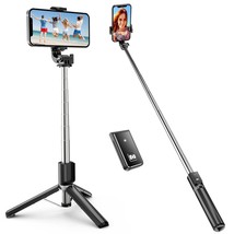 40&quot; Selfie Stick Tripod, Extendable Bluetooth Selfie Stick With Wireless... - $27.99