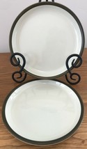 Mid Century Denby Camelot Dark Green Set of 2 Bread &amp; Butter Plates 6 ⅝&quot;... - $18.69