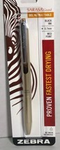 Retractable Gel Pen Gold Barrel .7mm, Blk Ink Zebra Sarasa Grand Fast Dr... - £15.16 GBP