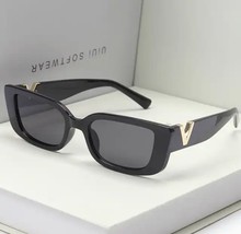 Small Rectangle Sunglasses for Women Men Vintage Trendy Y2K Rectangular Sunglass - £13.13 GBP