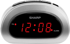 SHARP Small Digital Alarm Clock with Snooze and Battery Backup, Easy to ... - £19.49 GBP