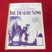 Vintage Sheet Music 1926 The Desert Song One Alone Warner Bros Schwab Mandel - £6.16 GBP