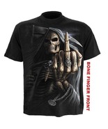 Bone Finger - T-Shirt Black - £17.48 GBP