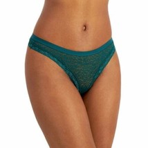 Jenni Womens Leopard Lace Thong, Large Green Emerald - £11.80 GBP