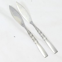 Oneida Rebecca Northland Stainless Butter Knives Stainless 6.75" Lot of 2 - £6.88 GBP
