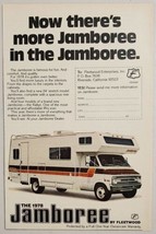 1978 Print Ad Jamboree Motor Home by Fleetwood Riverside,California - £8.73 GBP