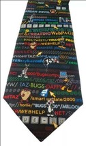 Looney Tunes Computer programming Nerd Necktie Bugs Bunny Tweety Bird IT support - $9.46