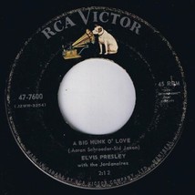 Elvis Presley A Big Hunk O Love rpm My Wish Came True Canadian Pressing - £3.94 GBP