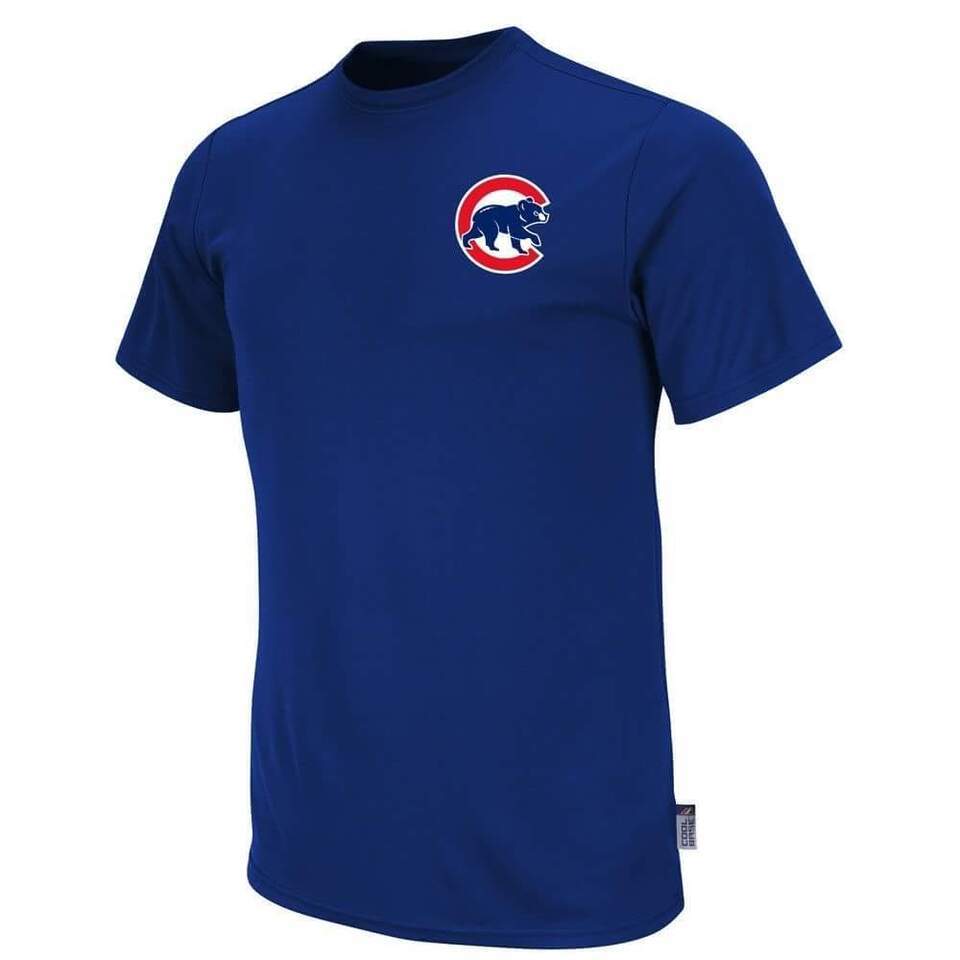 Primary image for Majestic Brand ~ Navy ~ "Chicago Cubs" Youth Size Large ~ Short Sleeve Shirt