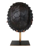 Large Nautical Marine Jagged Shell Faux Sea Turtle Sculpture With Pole S... - €108,09 EUR