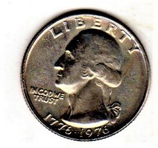 Quarters  U S Coins 1776-1976  Bicentenial Quarter UNC - £2.73 GBP