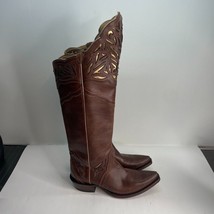 Ariat Womens Chaparral Tall Brown Gold Western Boots Size 8. D - £155.54 GBP