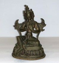 Tibetan Metal Sculpture Statue Tara Buddhism - £115.99 GBP