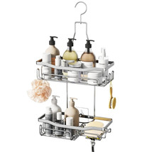 HapiRm Hanging Shower Caddy, No Drilling Shower Shelf with Razor and Soap Holder - £19.43 GBP