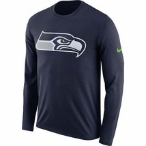 new Men’s S/small Seattle Seahawks Nike Dri Fit Long Sleeve t-Shirt/tee BQ1294 - £18.31 GBP