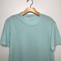 James Perse T-Shirt Mens S Blue Basic Crew Slub Short Sleeve Casual Pullover - £25.93 GBP