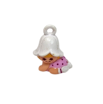 Vintage 1980&#39;s Hasbro Charmkins Lil Tulip In Pj&#39;s Blonde Hair Baby Jewelry Charm - £13.36 GBP