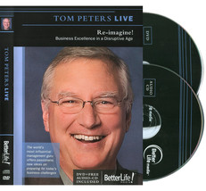 Tom Peters Live ◆ Re-Imagine! Business Excellence ◆ DVD ✚ CD Better Life Media - £14.90 GBP