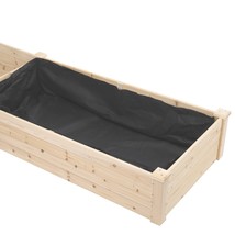 Wooden Planter Box Outdoor Garden Double Planting Frame Patio Balcony 92x24x10&quot; - £53.65 GBP