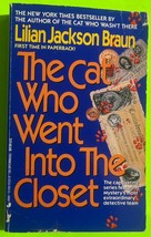 Vtg The Cat Who Went into the Closet by Lilian Jackson Braun (PB 1994) - £2.94 GBP