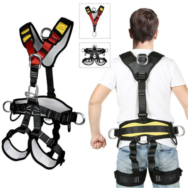 Climbing Belt Mountaineering Safety Belt Downhill Aerial Work Protection - $46.48+