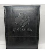 Vintage Girl Scouts Black Vinyl Leeds Travel Notebook Notepad 8&quot; X 10&quot; - €68,84 EUR