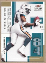 2003 Fleer Genuine Insider #37 Chris Chambers Miami Dolphins - £1.48 GBP