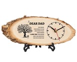 Gifts For Dad From Daughter Son, Dad Birthday Gift Wooden Clock Personal... - $37.99