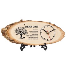 Gifts For Dad From Daughter Son, Dad Birthday Gift Wooden Clock Personal... - £29.89 GBP