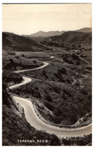 RPPC Postcard Bird&#39;s Eye View of Topanga Canyon Road Southern California - £7.70 GBP