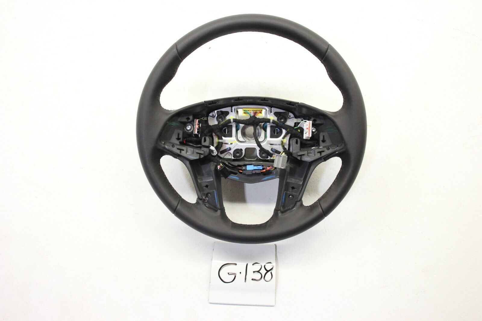 Primary image for New GM OEM Leather Steering Wheel Cadillac XT5 2017-2021 Black Heated 84214043