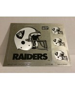 2x Vtg 1989 Oakland Raiders NFL Football Helmet Set of 4 Stickers Decal ... - €5,72 EUR