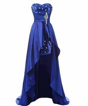 Kivary Plus Size High Low Sequins Prom Homecoming Dresses Formal Gown Royal Blue - £71.43 GBP